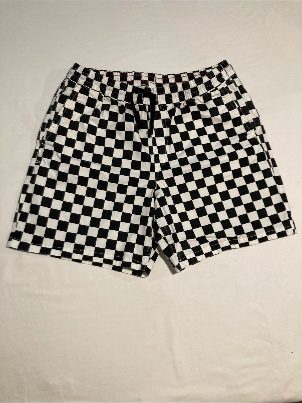 Vans Mens Black & White Checkered Casual Shorts Size Medium - Picture 2 of 8